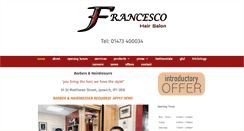 Desktop Screenshot of francescohairsalon.co.uk